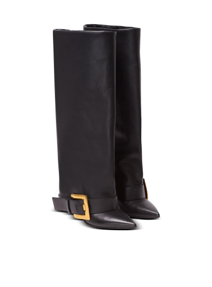 Anthem calfskin leather boots