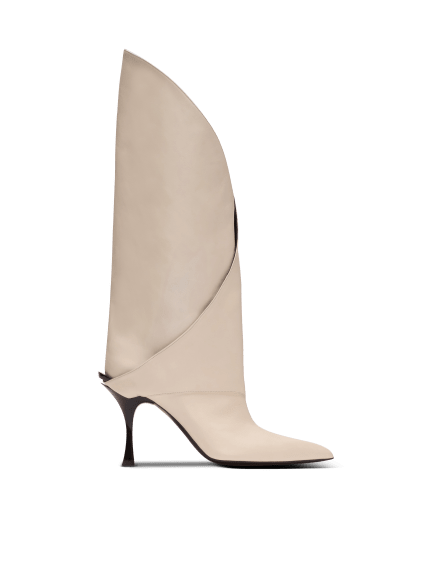 Bottes à talons Twist en cuir