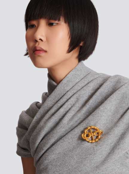 Bamboo Sync brooch