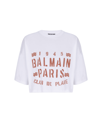 T-shirt with Balmain Plage print