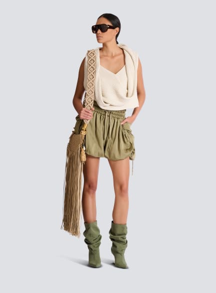 ラグジュアリーレディースパンツおよびショートパンツ | BALMAIN