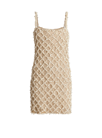 Netzkleid mit Muscheln