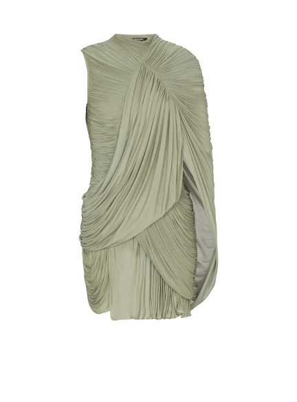 Draped flowing jersey dress