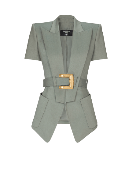 Belted gabardine Anthem jacket