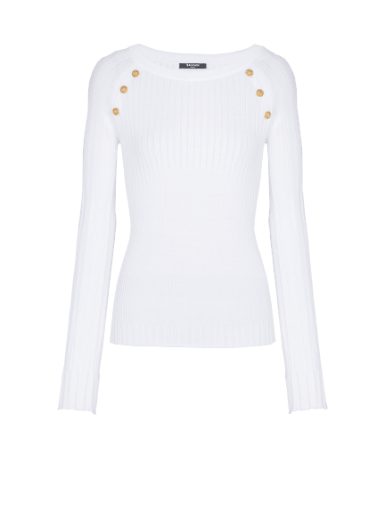 Knit top with buttons