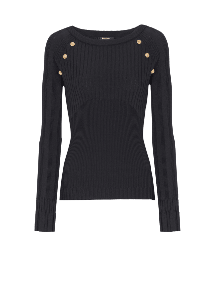 Knit top with buttons