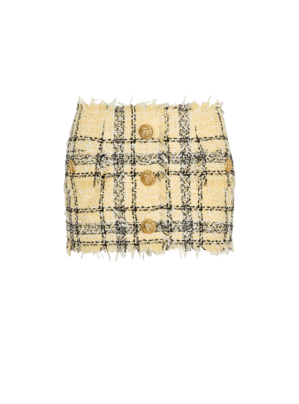 Glitter tweed mini skirt