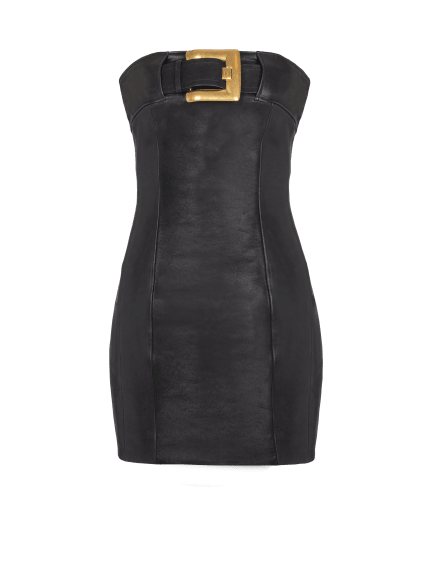 Bustier dress with belt detail