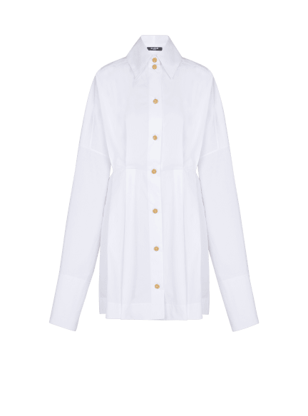 Poplin shirt dress