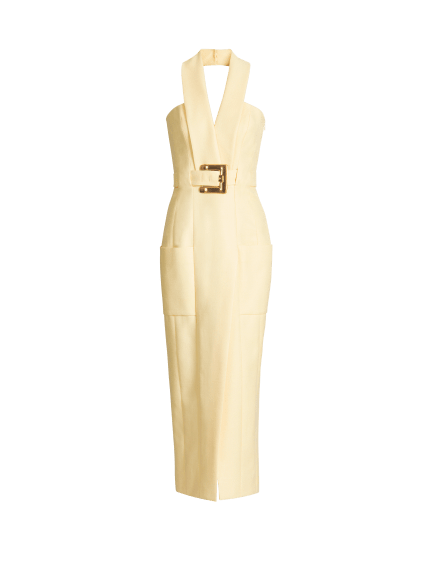 Long dress with belt