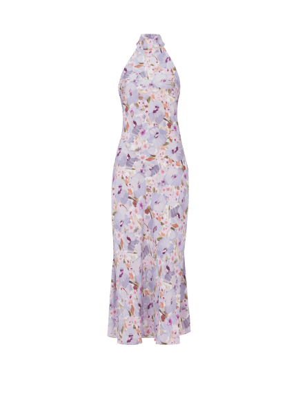 Printed Poppy Flower dress