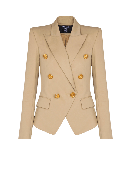 ガバディンジャケット、ボタン6つ