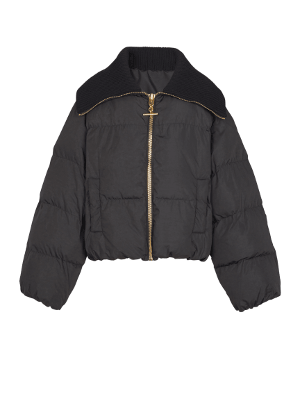 Cropped oversized padded jacket