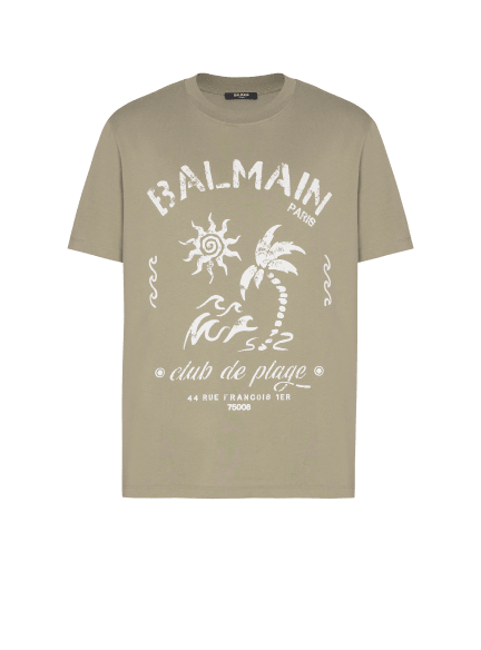 T-shirt with Balmain Plage print