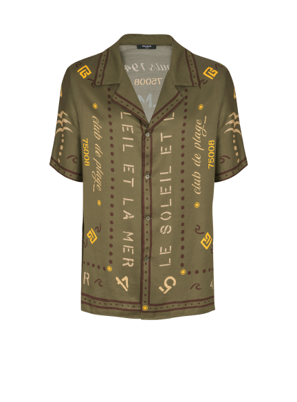 Shirt with Balmain Club print