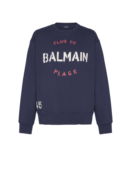 Sweatshirt with Balmain Club print