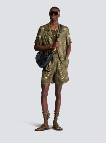 【美品】BALMAIN(バルマン)ツイード ハイウェスト ショートパンツ 34 ラグジュアリーメンズパンツおよびショートパンツ | BALMAIN