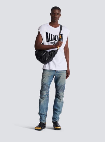 Relaxed printed tank top