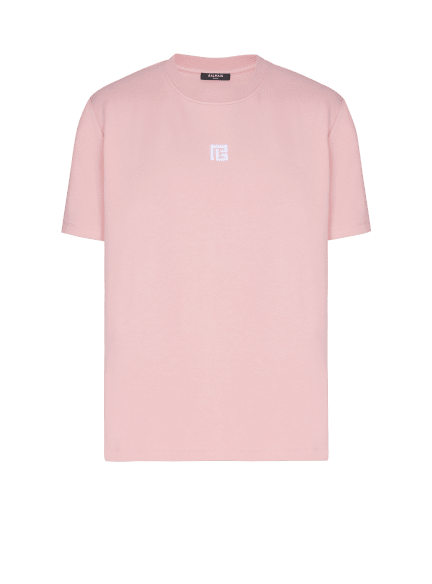 T-shirt with embroidered logo