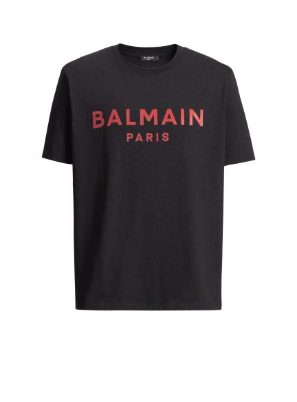 T-shirt with Balmain Paris print