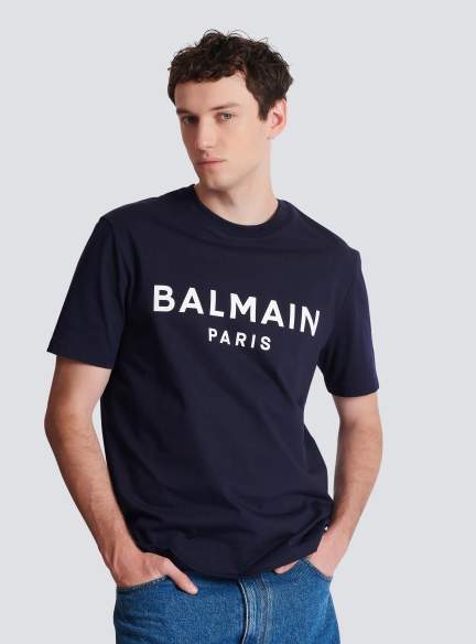 T-shirt with Balmain Paris print