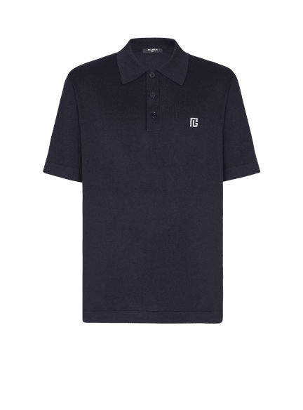 Embroidered cotton polo