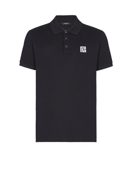 Embroidered cotton polo