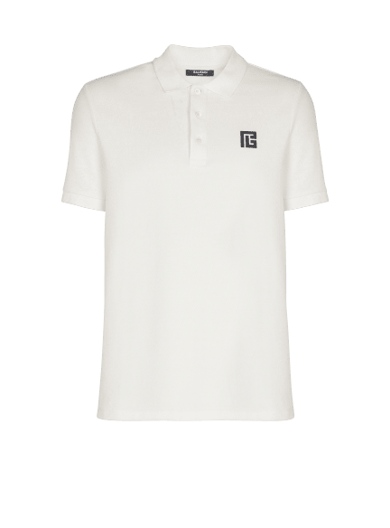 Embroidered cotton polo