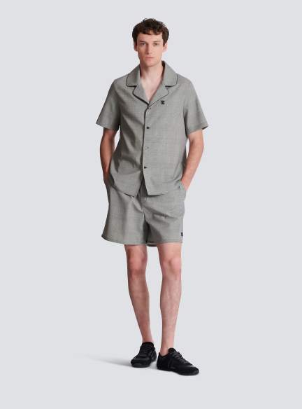 Short-sleeved Prince of Wales shirt