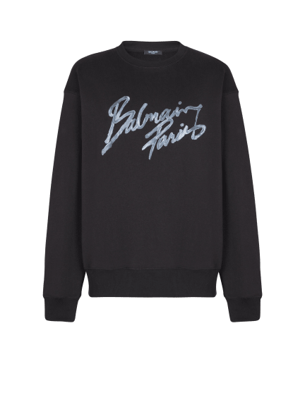 Printed cotton sweatshirt