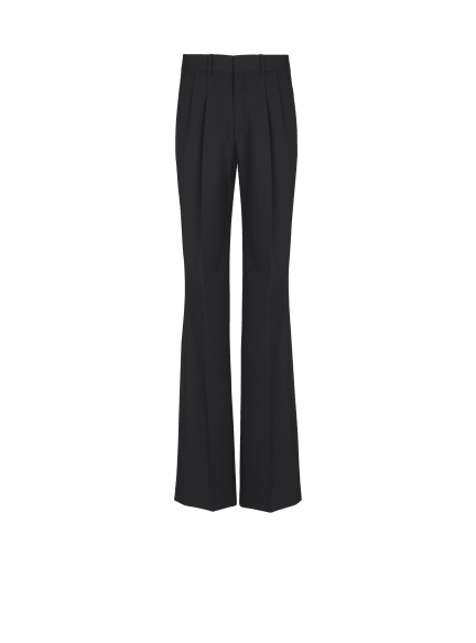 Wool straight-leg trousers