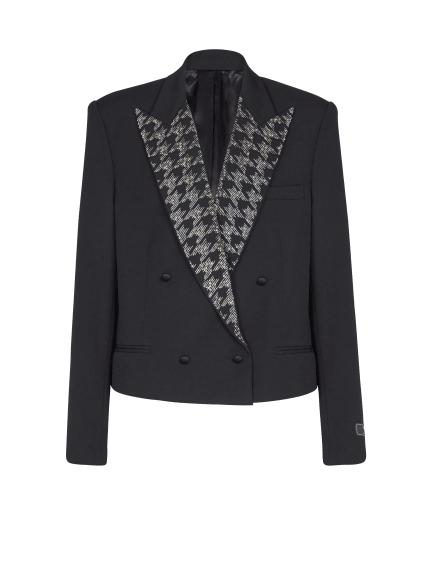 Grain de poudre jacket with crystals