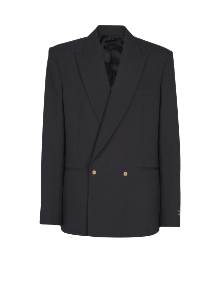 Wool 2-buttons blazer