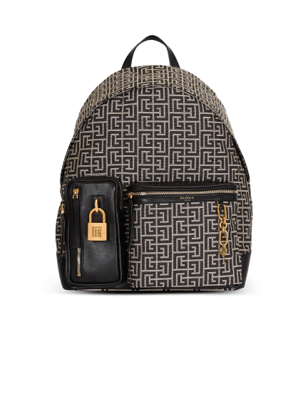 Pulse monogram jacquard backpack