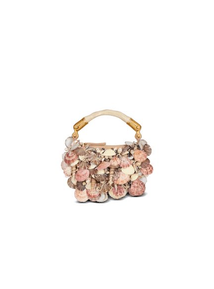 Ebene Mini bag with embroidered shells