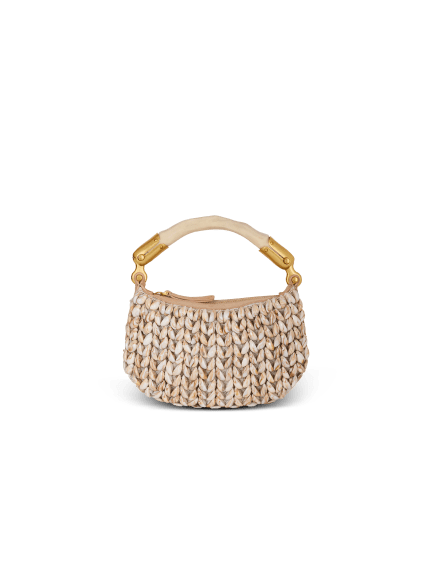 Ebene Mini bag in suede and shells