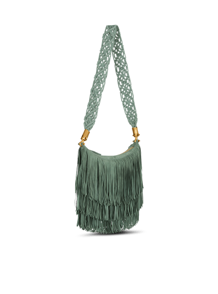 &Eacute;b&egrave;ne Hobo fringed suede bag