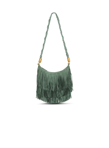 &Eacute;b&egrave;ne Hobo fringed suede bag