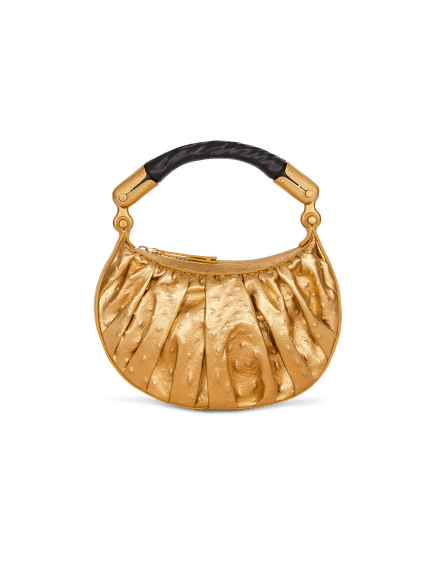 Ebene Mini bag in lamé leather