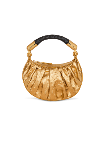 Ebene Mini bag in lamé leather