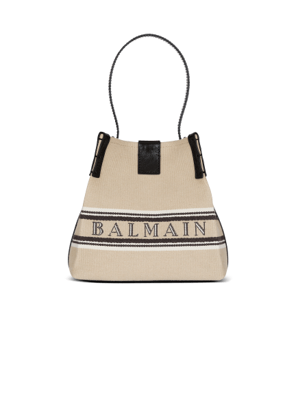 Release Bucket bag in canvas and calfskin