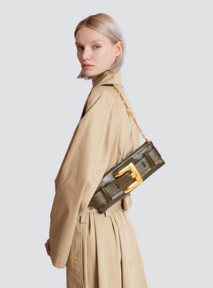 Anthem calfskin leather clutch