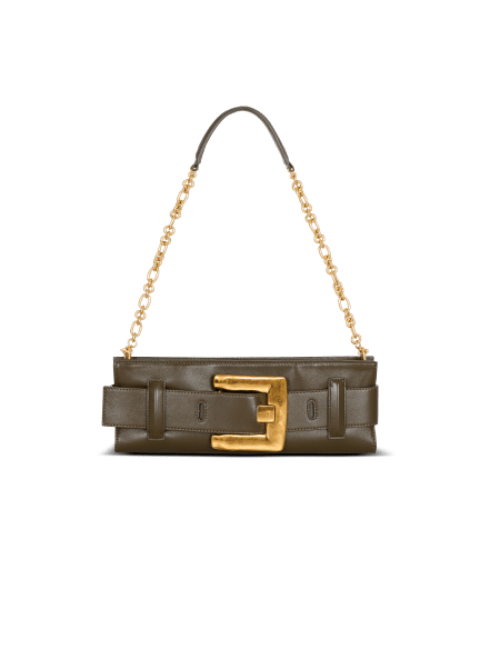 Anthem calfskin leather clutch