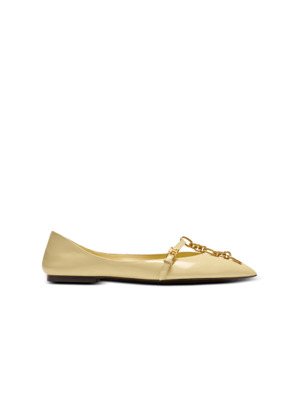 Shiny lambskin Sync ballet flats