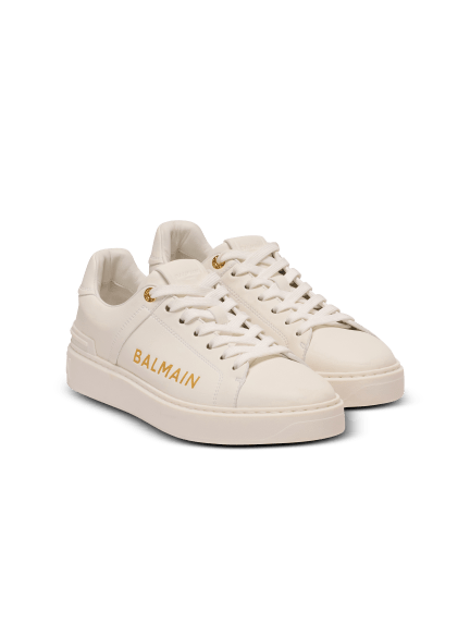 B-Court printed calfskin trainers