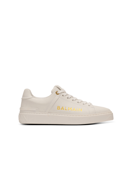 B-Court printed calfskin trainers