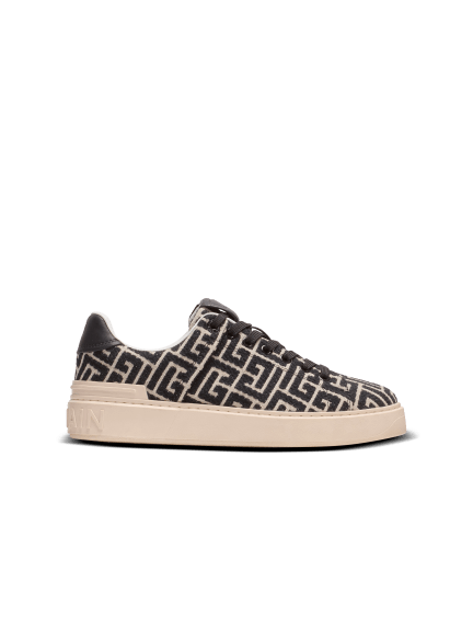 Monogram jacquard B-Court trainers