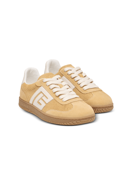 Suede Balmain Swan trainers