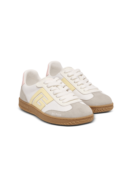 Swan trainers in calfskin and nylon