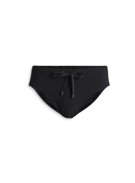 Monogram Swim Briefs in Nylon Elastane